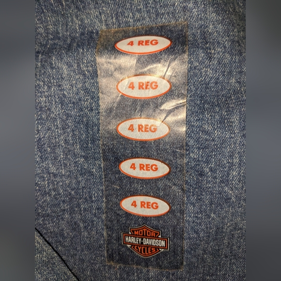Harley-Davidson Straight-Leg Denim Blue Jeans for Women, NWT - Picture 3 of 6